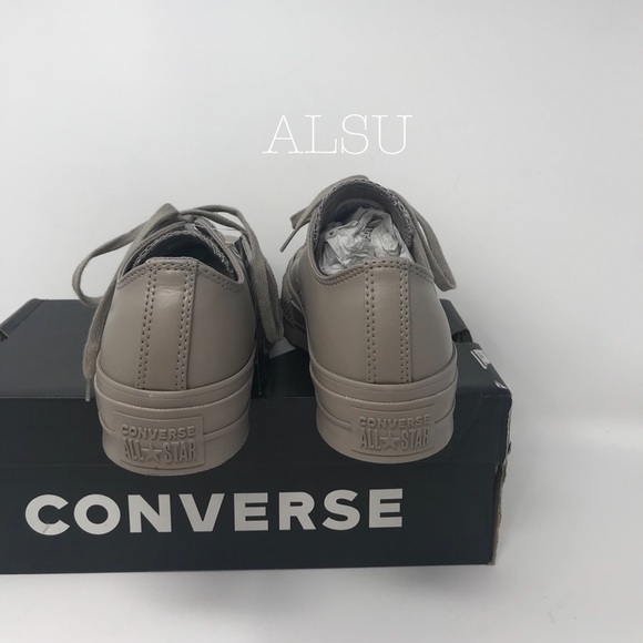 NWT Converse Ctas Lift OX Sepia Stone W AUTHENTIC - Picture 3 of 8